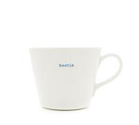 Keith Brymer Jones Whatever - Taza de Porcelana (tamaño Grande), diseño con Texto Bestie, Color Blanco