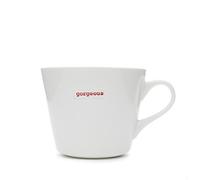 Keith Brymer Jones Word Range Gorgeous Cubo Taza, 0,35 l, Color Blanco
