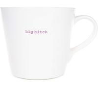 Keith Brymer Jones Word Range - Taza grande de cerámica blanca - Big Bitch - 500 ml - En caja de regalo