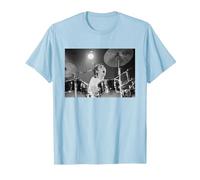 Keith Moon The Who Baterista Live In Reading 1971 Camiseta, Hombre, Azul Bebé, XXL