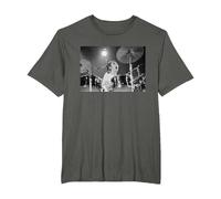 Keith Moon The Who Baterista Live In Reading 1971 Camiseta, Hombre Tallas Grandes, Asfalto, 6X Alto