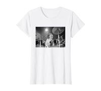 Keith Moon The Who Baterista Live In Reading 1971 Camiseta, Mujer, Blanco, XXL