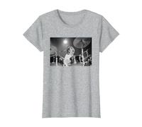 Keith Moon The Who Baterista Live In Reading 1971 Camiseta, Mujer, Gris Jaspeado, XXL