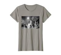 Keith Moon The Who Baterista Live In Reading 1971 Camiseta, Mujer, Pizarra, XS