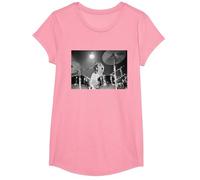 Keith Moon The Who Baterista Live In Reading 1971 Camiseta, Niñas, Rosado, L