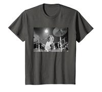 Keith Moon The Who Baterista Live In Reading 1971 Camiseta, Niños, Asfalto, 8 años