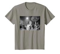 Keith Moon The Who Baterista Live In Reading 1971 Camiseta, Niños, Pizarra, 12 años