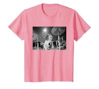 Keith Moon The Who Baterista Live In Reading 1971 Camiseta, Niños, Rosado, 12 años