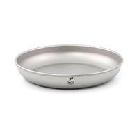 Keith Platos de Titanio Ultraligero vajilla Platos de tamaño Mini al Aire Libre Plato de Picnic campestre portátil Ligero (400ml)