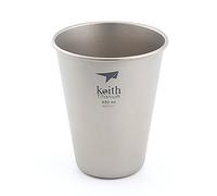Keith Taza Que acampa de la Taza de Cerveza de la Taza de Titanio 320ml-450ml (450ml)