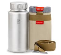 Keith Titan Sports Water Bottle - Leak-proof & Metal Water Bottle with Thermal Lid for Hiking, Gym and Outdoor Adventure (1200 Ml)