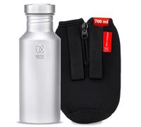 Keith Titan Sports Water Bottle - Leak-proof & Metal Water Bottle with Thermal Lid for Hiking, Gym and Outdoor Adventure (700 Ml)