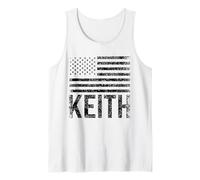 Keith USA Nombre Nombre Personalizado Cumpleaños Camiseta sin Mangas