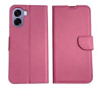 KEJI Funda de piel tipo libro para OPPO A6X/A6k/A6T 4G (Rosa) | Cierre magnético, cartera, Flip Case, Stand integrado, OPPO A6X/A6k/A6T