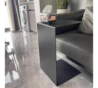 KEJIAWU Mesa Auxiliar en Forma de C for salón y Dormitorio, Mesa Moderna de Metal, Ideal for Espacios pequeños, Lista for Usar(30 * 30 * 60cm)