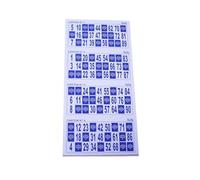 KEKA 48 Cartones de Bingo ExtraGrandes, con Números Grandes y cartulina Gruesa de 240g/m2