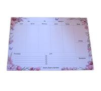 KEKA PLANIFICADOR SEMANAL A3, 52 hojas para 52 semanas, planner sin fecha, organizador semanal de escritorio, 42 x 29,7 cm, ideal estudiantes, opositores, maestras