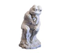 kekafu The Feeler Pepe - Estatua de rana para manualidades, accesorios de decoración del hogar, adorno de escritorio, regalo