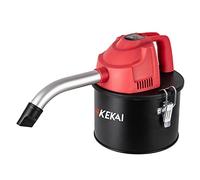 Kekai Aspirador de Cenizas Compacto 4 litros Adriano 600W Filtro HEPA Lavable y Tubo de Aluminio Curvado