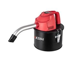 Kekai Aspirador de Cenizas Compacto 4 litros Adriano 600W Filtro HEPA Lavable y Tubo de Aluminio Curvado