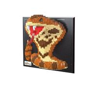KeKeDuo - Juego de pared 3D de serpiente, diseño creativo, decoración de pared o mesa creatividad, 1518 piezas Nano Micro bloques de construcción creativa para adolescentes y adultos