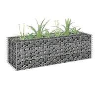 Keketa Arriate de Gaviones de Acero Galvanizado Cesta de Gaviones Vallas para Jardin Metalicas Gaviones para Piedras Gaviones Jardinera 90x30x30 cm