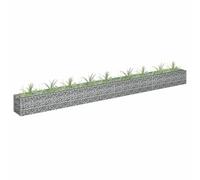 Keketa Arriate de Gaviones de Acero Galvanizado Cesta de Gaviones Vallas para Jardin Metalicas Gaviones para Piedras Gaviones Jardinera 360 x 30 x 30 cm