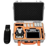 keketoha Mini 4 Pro - Funda rígida impermeable para DJI Mini 4 Pro Fly More Combo Accesorios, se adapta a DJI RC 2 Remote con correa para el cuello (gris)