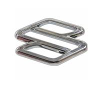 KeKeYa Coche Emblema para Suzuki Vitara 2018-2023, Insignia Logo Cubierta Frontal Capó y Trasera Logo Logotipo Sticker Badge Carroceria Pegatina Decoración Accesorios,Silver-7.6cm