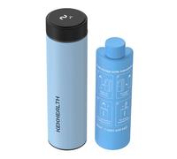 KEKHEALTH Nevera Medicamentos Portatil Con Pantalla de Temperatura 60 Horas 1-3 Pluma, Nevera Insulina Viaje para Diabéticos con 2 Enfriador, Bolsa Gel Frio(Azul Brumoso)