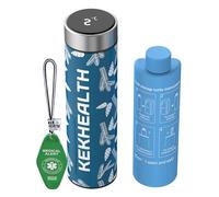 KEKHEALTH Nevera Medicamentos Portatil Con Pantalla de Temperatura 60 Horas 1-3 Pluma, Nevera Insulina Viaje para Diabéticos con 2 Enfriador, Bolsa Gel Frio(Color avellana)