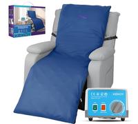 Kekoy Colchón Antiescaras para Sillones Reclinables, Bomba Silenciosa, Funda Impermeable, Ideal para Ancianos y Recuperación Postoperatoria, 170x56 cm, Azul Claro