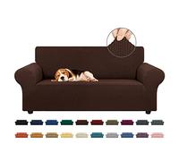 KEKUOU Funda elástica para sofá biplaza, Funda de sofá para sofá de 2 Cojines (de 55 a 79 Pulgadas), Protector de Muebles con Parte Inferior elástica para niños o Perros, Jacquard a Cuadros pequeños