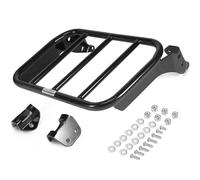 kekykm Softail - Portaequipajes Deportivo Compatible con Barras Verticales Holdfast Sissy Bar para Harley Davidson Fat Bob FXFB FXFBS Low Rider FXLR FXRST FXLRST FXLRST Sport Glide FLSB Modelos Negro