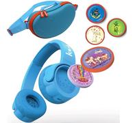 Kekz Juego de iniciación de Auriculares Premium Azul: Amazon Exclusivo de Amazon - Incluye Granos de Galletas Azul, Juego de Audio Cookie Crew y 3 Chips de Audio Extra (Auriculares para niños