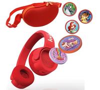 Kekz Juego de iniciación de Auriculares Premium Rojo: Amazon Exclusivo - Incluye Frijol de Galletas Rojo, 3 Chips de Audio Disney, Cookie Crew, Juego de Audio Wunderkekz (Auriculares para niños