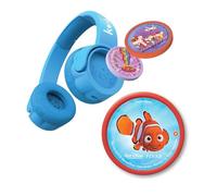 Kekz Spartechnik - Juego de Auriculares para niños (Auriculares de Viaje para niños, con Chip de Audio), Color Azul