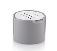 kela 11901 Trampa para Moscas de la Fruta, Bote de cerámica, Tapa de Acero Inoxidable, Diámetro: 8,5 cm, Fino, Gris Claro