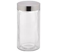 Kela 17868 Bera Caja hermética Vidrio/Acero Inoxidable/Plata 11 x 11 x 22 cm, 1,7 l, Transparente