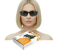 kela 4x gafas de protección SPRINTER I 100% fabricadas en Alemania | Gafas de trabajo | tintadas y resistentes a los arañazos - Gafas de seguridad laborales con antivaho y revestimiento UV EN170 EN172