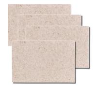 kela (4x12325 Juego de Mesa Felia Beige, 4 Piezas, Fieltro, 45 x 30 x 2 cm, 4