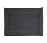 kela Alfombra de baño 70 x 50 x 2 cm LADESSA, alfombra de baño gris, lavable, 100 % algodón, alfombra de baño mullida gris granito