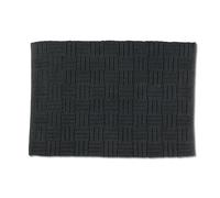kela Alfombra de baño Antideslizante 50 x 80 cm Leana, Alfombra de baño Gris, Lavable, 100% algodón, Alfombra de baño con diseño Trenzado, Gris Granito
