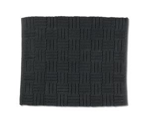 kela Alfombra de baño antideslizante 55 x 65 cm LEANA, alfombra de baño gris, lavable, 100 % algodón, alfombra de baño con aspecto trenzado, gris granito