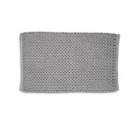 kela Alfombra de baño antideslizante 60 x 100 x 2 cm MARIE, alfombra de baño gris, lavable, poliéster y algodón reciclados, alfombra de baño con estructura de punto