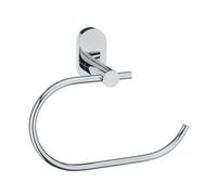 kela Anilla para toallas adhesiva de 18,5 cm, montaje en pared, toallero sin taladrar, toallero, LUCIDO, acero inoxidable brillante