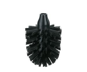 kela Cabezal de cepillo para inodoro LA BROSSE SOFT, cabezal de repuesto para cepillo de inodoro, cerdas de nailon, cabezal de cepillo para inodoro de plástico PET, negro