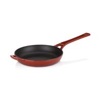 kela Calio - Sartén de hierro fundido (28 cm, apta para inducción, esmaltada, resistente al calor hasta 300 °C), color rojo