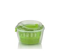 Kela Centrifugador de Ensalada con Tapa, 24,5 cm, plástico, Color Verde | 4,4 l, tecnología de manivela, lavar la ensalada fácilmente y centrifugar suavemente, cuenco como cuenco para servir