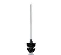 kela Cepillo para inodoro con mango de acero inoxidable de 42,5 cm, cepillo para inodoro, LA BROSSE ORIGINAL, acero inoxidable mate, negro